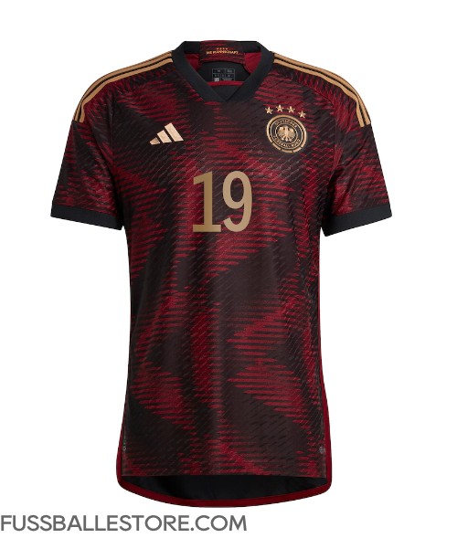 Günstige Deutschland Leroy Sane #19 Auswärtstrikot WM 2022 Kurzarm